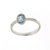 Anello Soranzo Gioielli Donna Pietre Preziose in Oro bianco Acquamarina 0.50 Ct LT10207468 - LT10207468